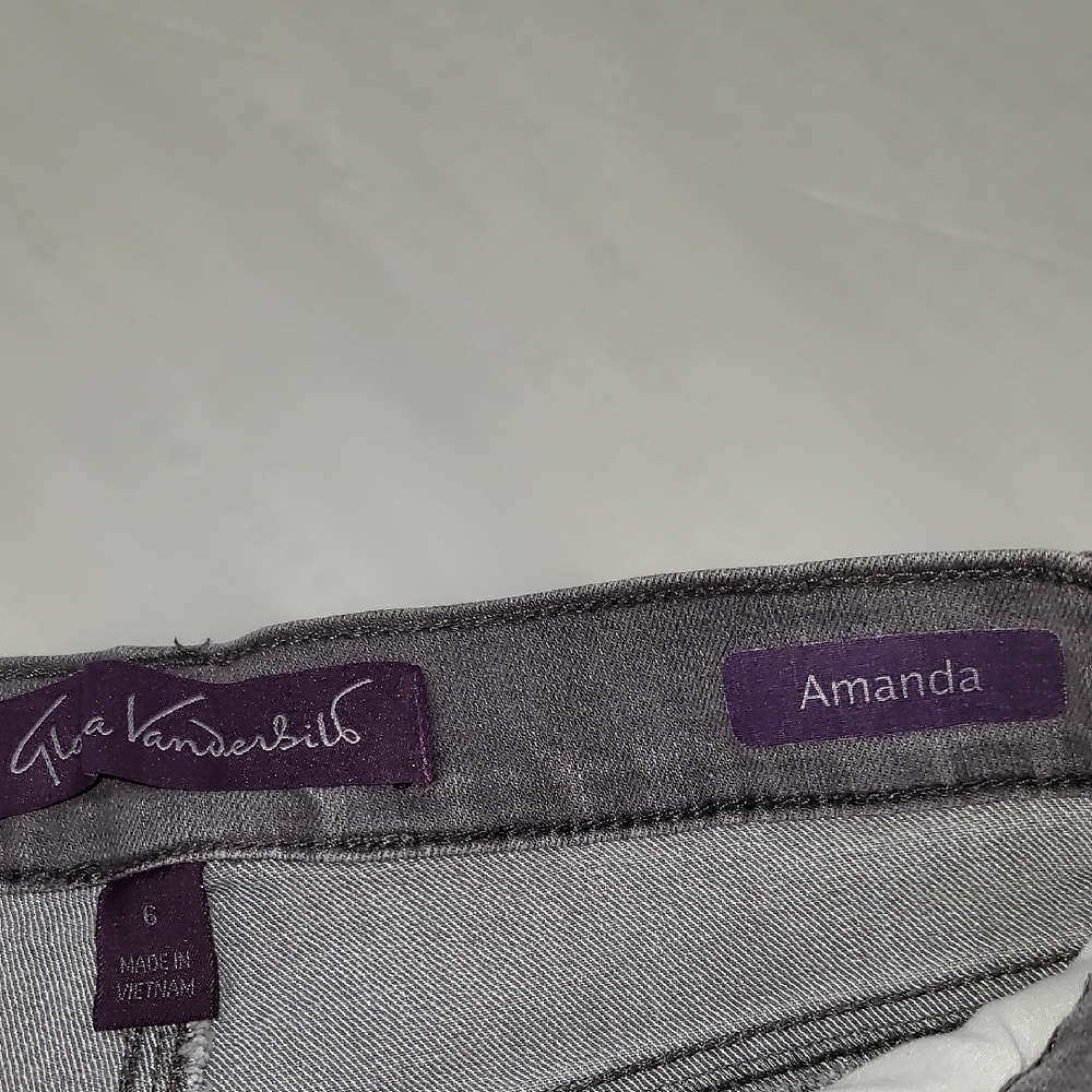 Gloria Vanderbilt Gray Skinny Jeans Modern Style - Picture 2 of 9
